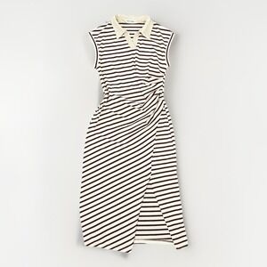 Grace Karin Striped Midi Dress S Retro Nautical Casual Old Money Minimalist